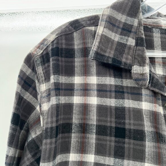 Eddie Bauer Men's Plaid Button Up Shirt Gray/Multi Size Large Long Sleeve - Picture 5 of 9